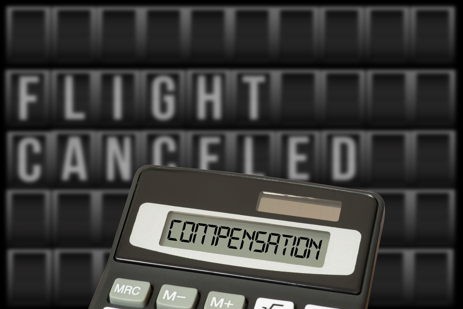 Calculatrice et compensation pour le vol annulé